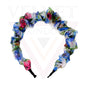 Flower print headband Satin Fabric Hair Band Non-Slip Hair Hoop Hair Styling