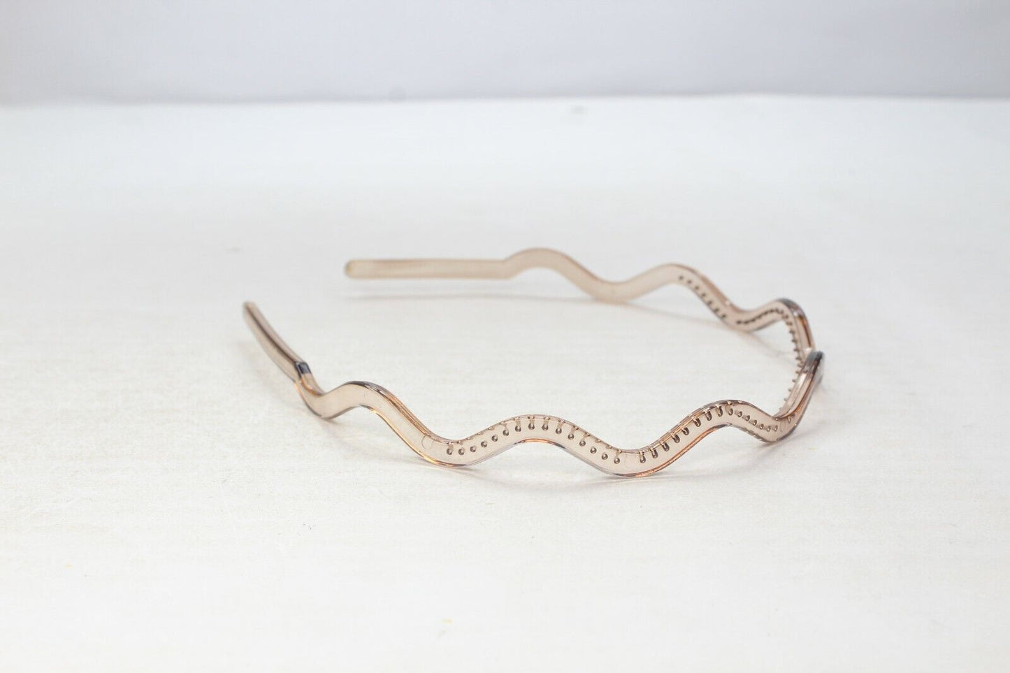 Wavey Hair Band Clear Hair Hoop With Teeth Comb Grip Headband Solid Headwears UK