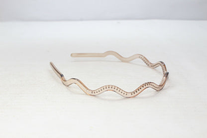 Wavey Hair Band Clear Hair Hoop With Teeth Comb Grip Headband Solid Headwears UK