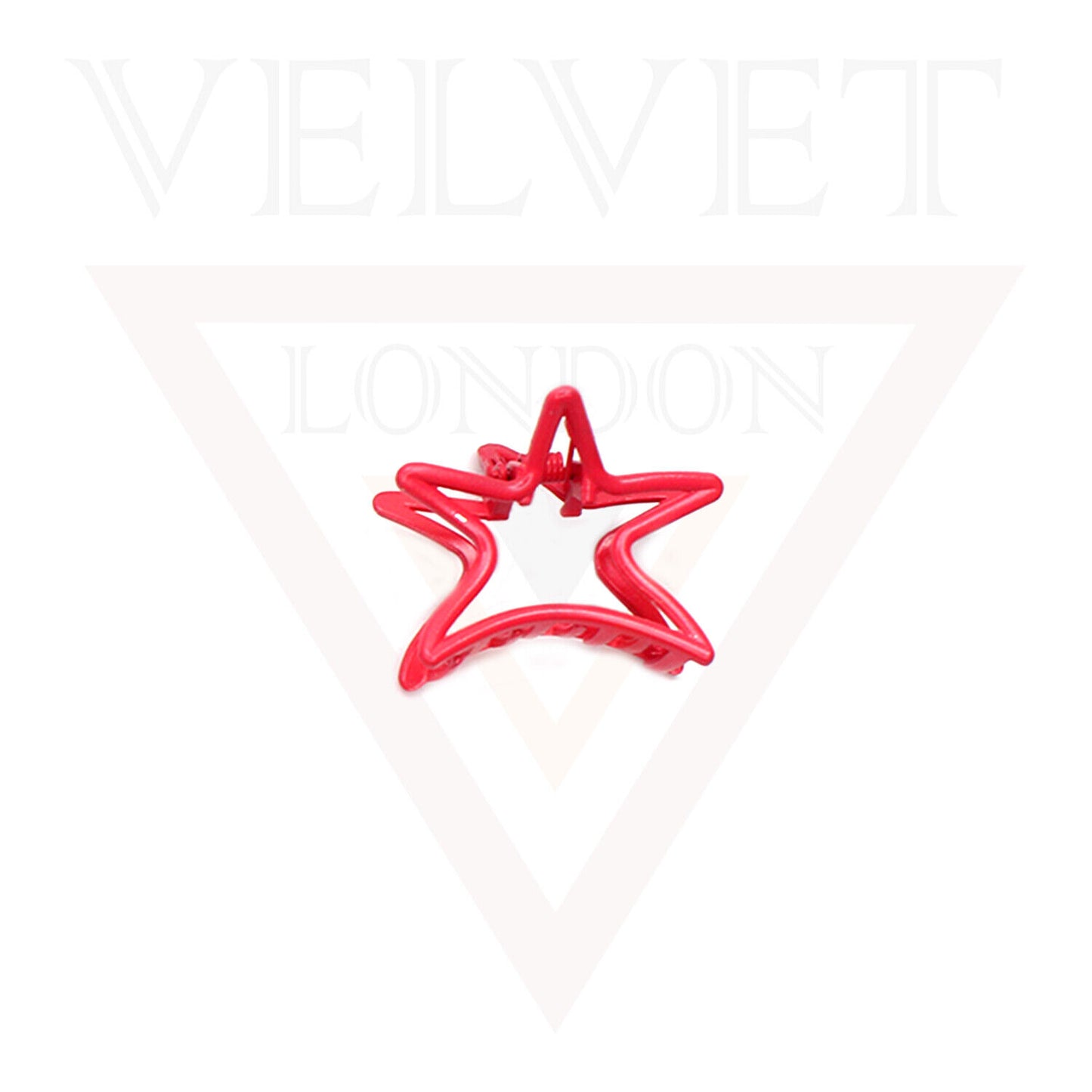 Metal Hair Claw Clips Matte Hair Clamp Star Barrette Frosted Jaw Accessories