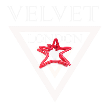 Metal Hair Claw Clips Matte Hair Clamp Star Barrette Frosted Jaw Accessories