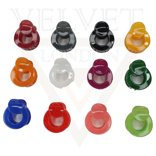 Hair Claw Clips Tiny Round Hair Clamp Crab Non-Slip Barrettes Hairgrip For Girls