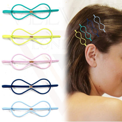 5x Bow Hairpins Set Metal Hair Clips Blonde Bobby Pin Grips Hair Accessories