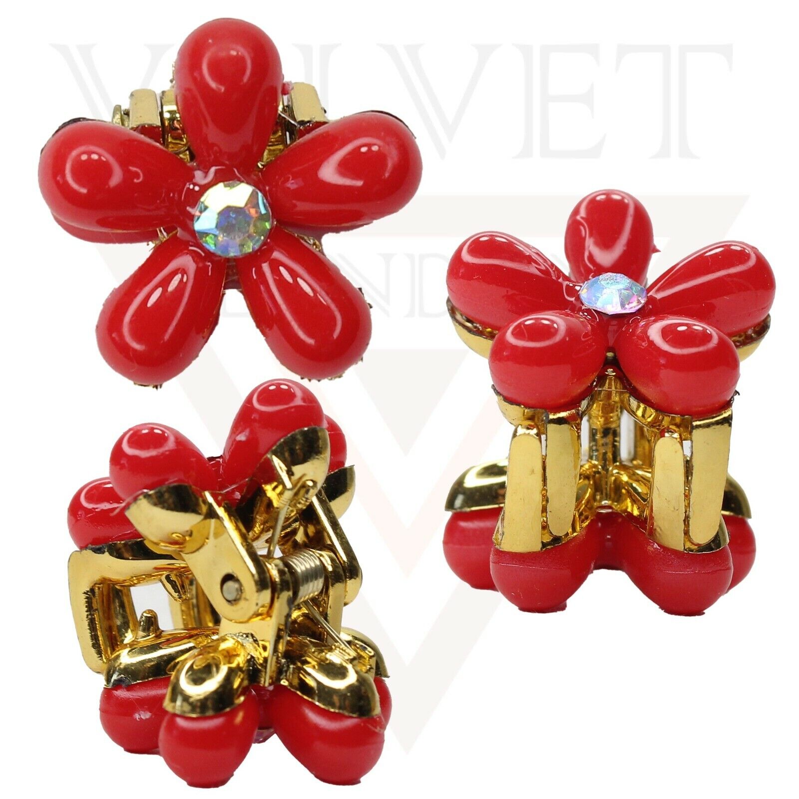 Hair Claw Drop Pearl Flower Non-Slip Mini Claw Hair jaw Clip Barrettes Hair Pins