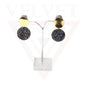 Crystal Long Earring Diamond Glitter Drop Dangle Stud Round Earrings Jewellery