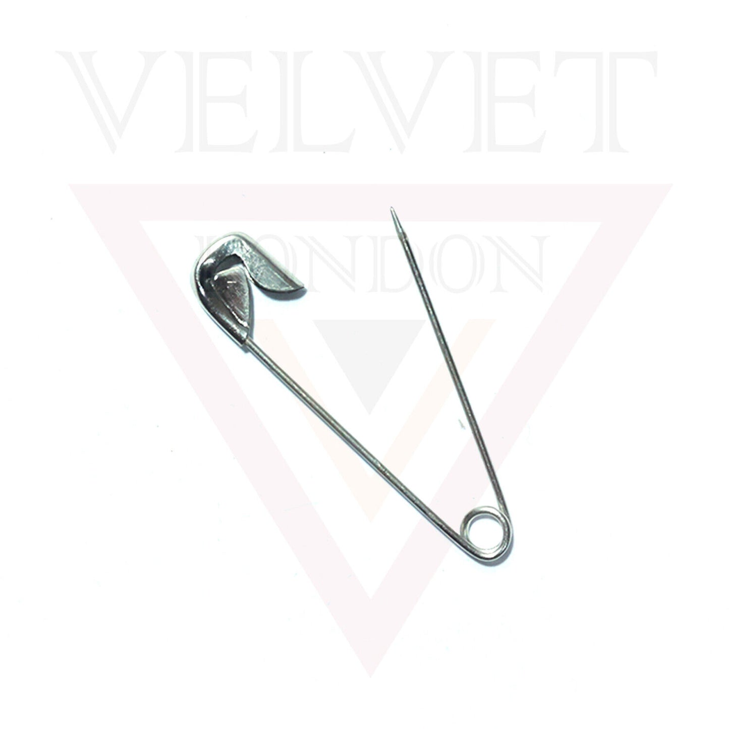 50pcs Metal Silver Safety Pins Assorted Size Needles Sewing Craft Multipurpose