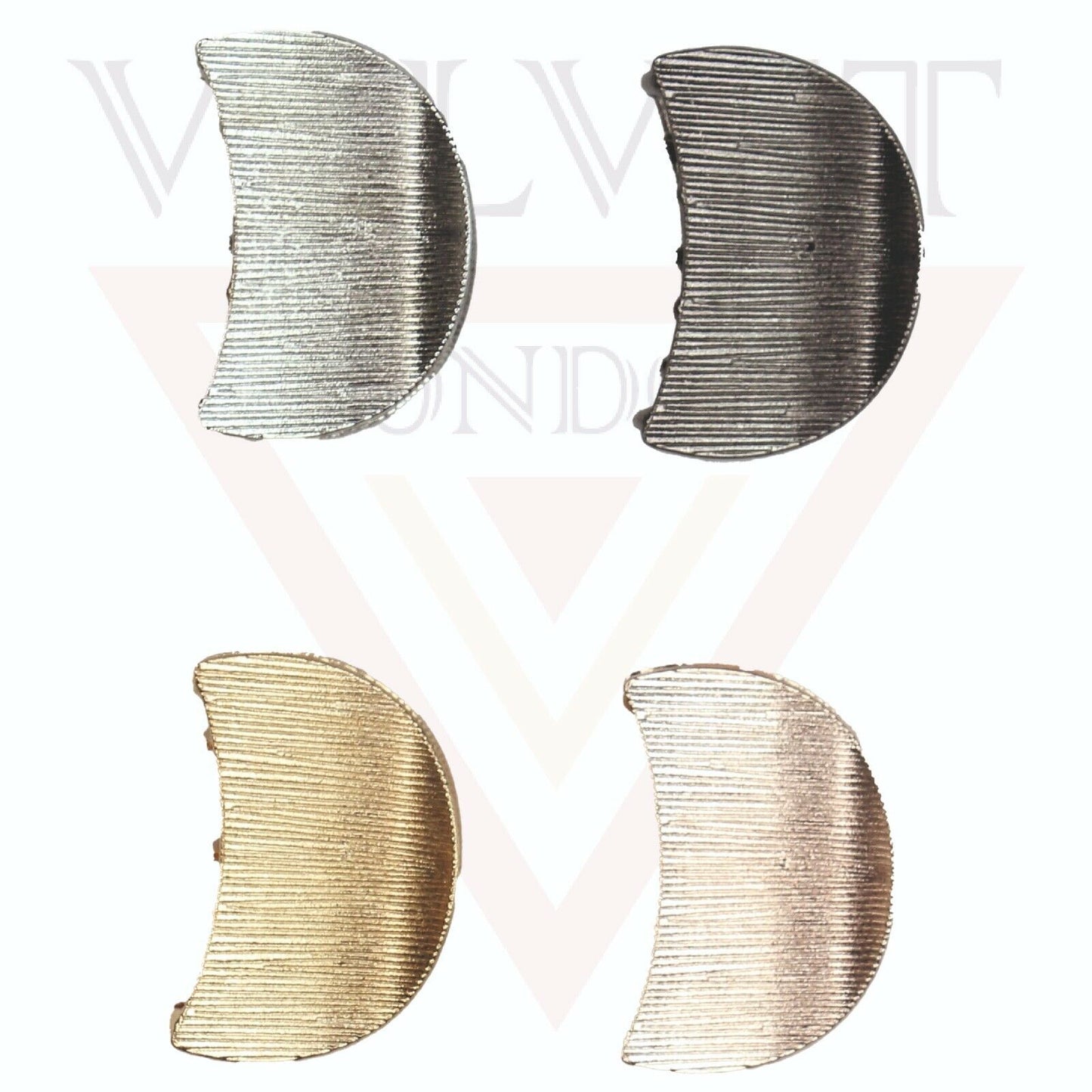 4x Hair Claw Clips Non-Slip Hair Clamp Metal Lining Strong Hold Hair Jaw Grips
