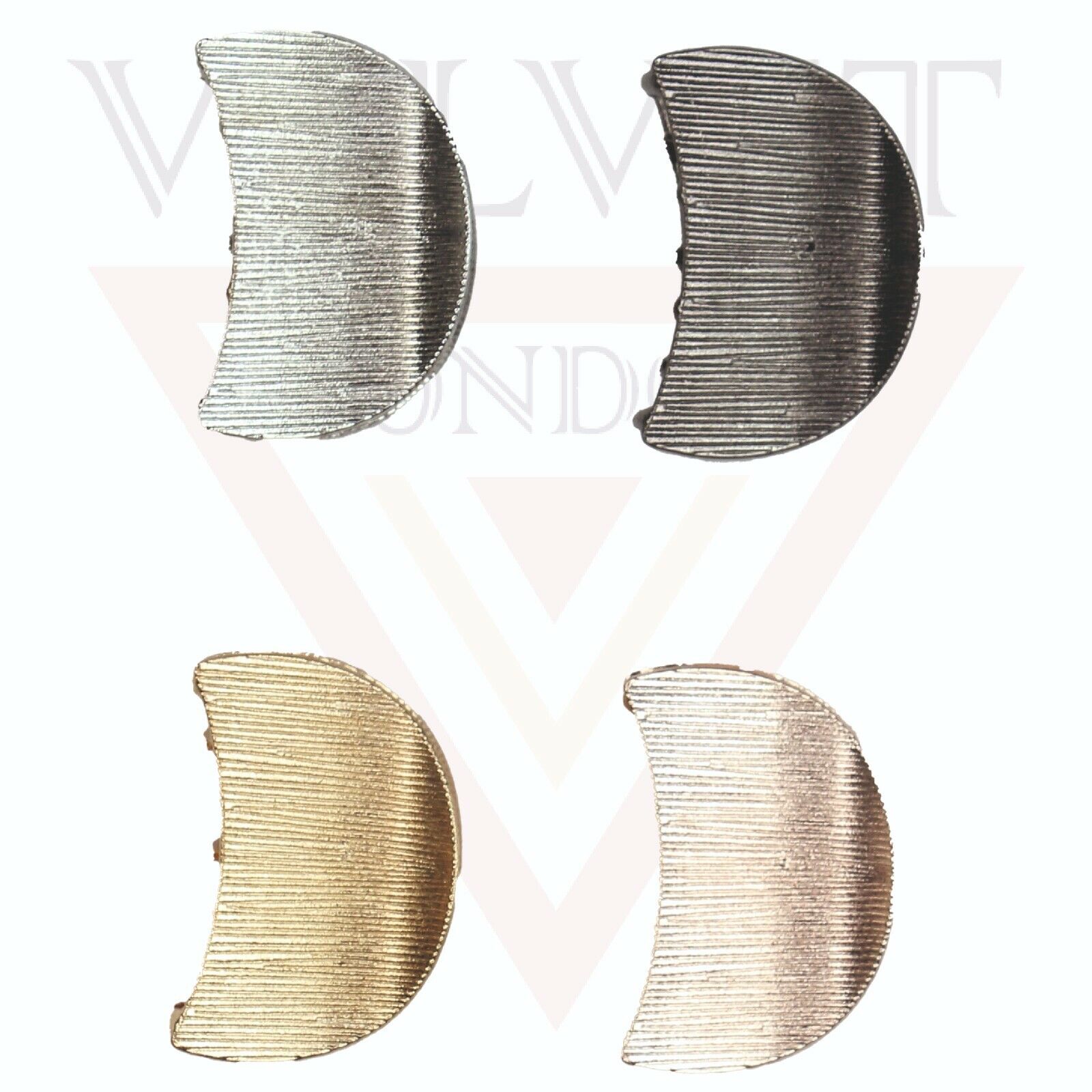4x Hair Claw Clips Non-Slip Hair Clamp Metal Lining Strong Hold Hair Jaw Grips