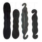 4x Hair Bun Maker Tool Black Foam Sponge French Magic Hair Bun Maker Roller Hook