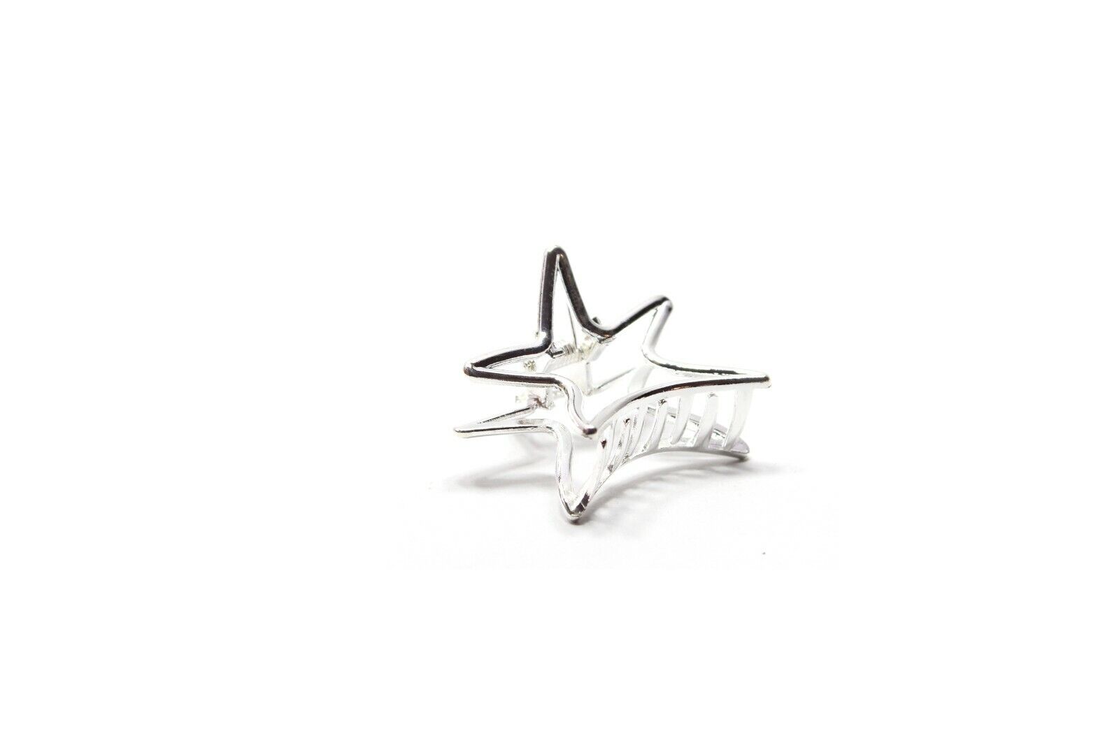 4x Hair Clamp Hair Claw Clips Star Metal Mini Hair Jaw Claw Barrattes Clutchers