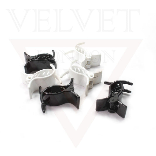 4pcs White Black Hair Claw Mini Hair Clips Clamp Headwear Clutcher Hairpins Grip