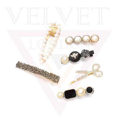 3 Set Pearl Clip Barrettes Hairpins Hair Styling Accessories Hair Clips for Girs