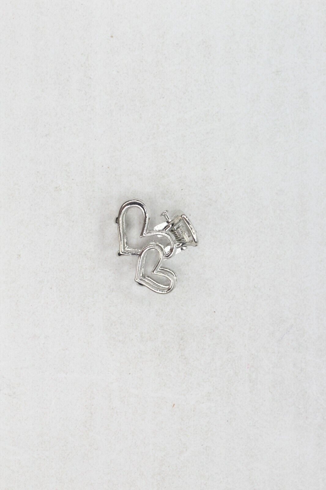 Tiny Hair Claw Clips Metal Mini Heart Hair Jaw Hair Clamp Non-slip Hair Barrette