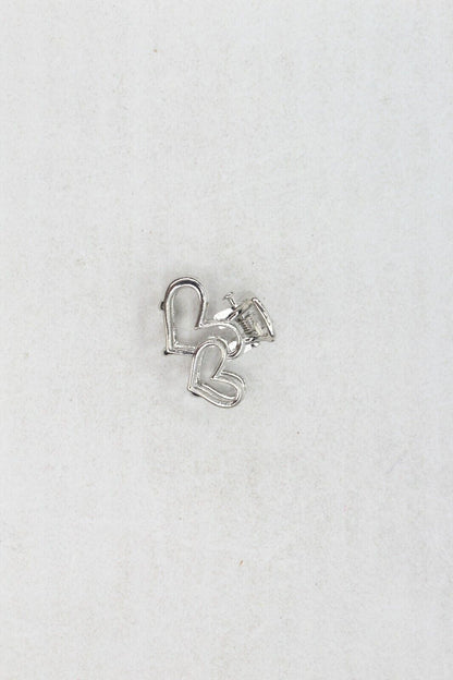 Tiny Hair Claw Clips Metal Mini Heart Hair Jaw Hair Clamp Non-slip Hair Barrette