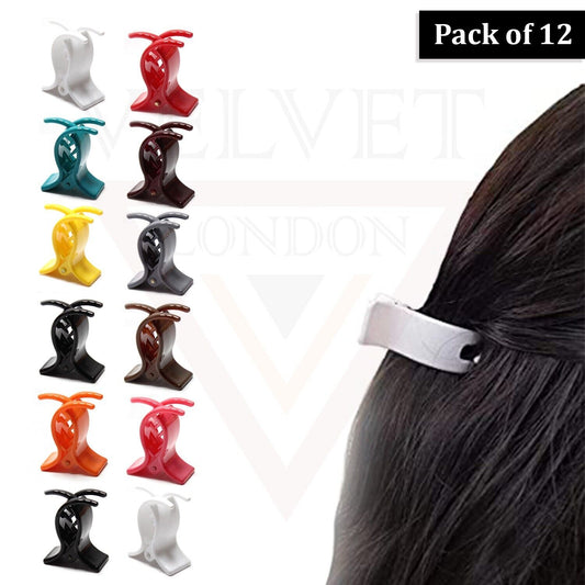 12x Woman Strong Hold Colorful Hair Claw Hair Clip Hair Crab Clamp Hairgrips