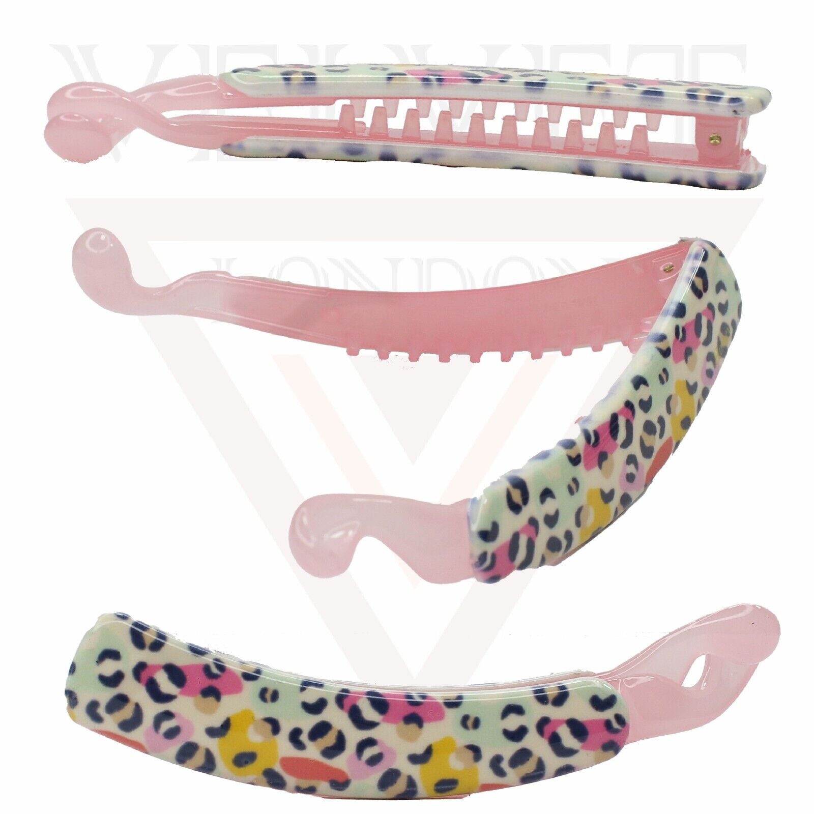 Twist Clip Banana Hair Clips Fishtail Non-slip Animal Print Comb Ponytail Holder