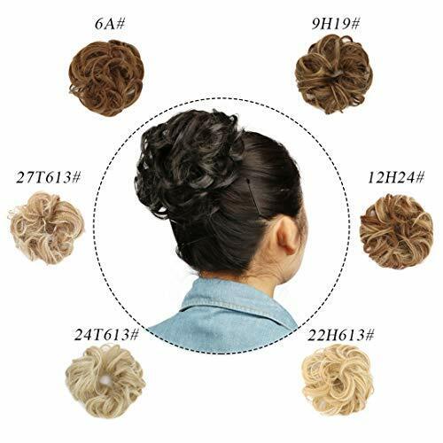 Curly Messy Bun Hair Piece Bobble Scrunchie Lady Natural Fake Hair Extensions