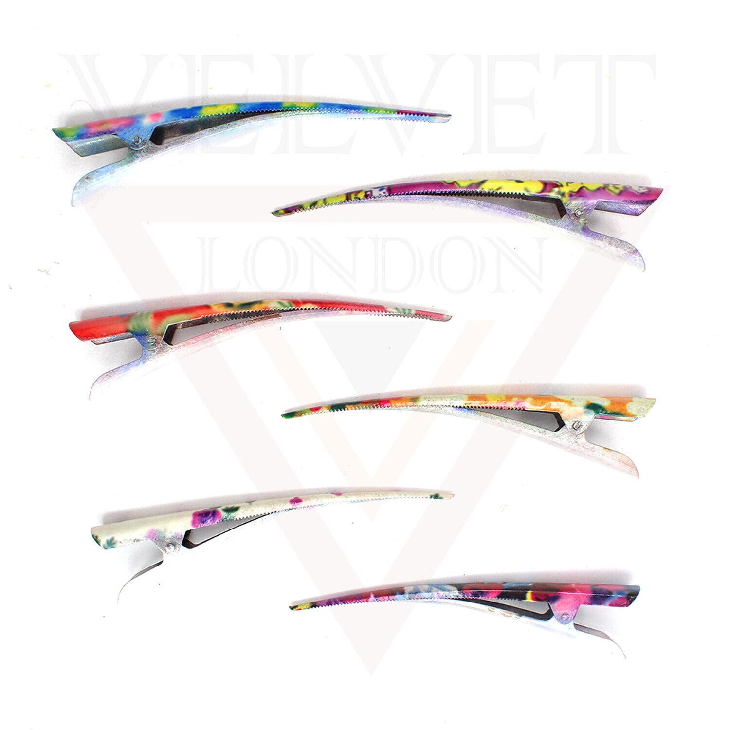 Duckbill Hair Clip Flower Metal Non-slip Crocodile Barrettes Teeth Hairdressing 