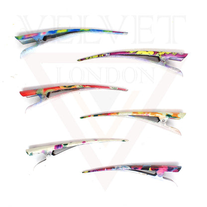 Duckbill Hair Clip Flower Metal Non-slip Crocodile Barrettes Teeth Hairdressing 