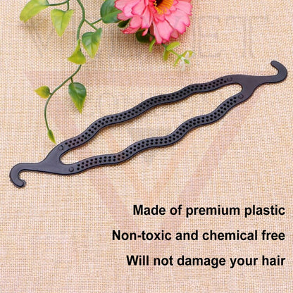2x Twist Hair Styling Clips Roller Stick Easy Hair Bun Maker Hair Styling Tools