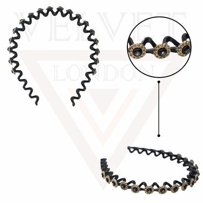 Non-slip Hair Band Flower Pearl Headwear Headband Diamond Hair Hoop New