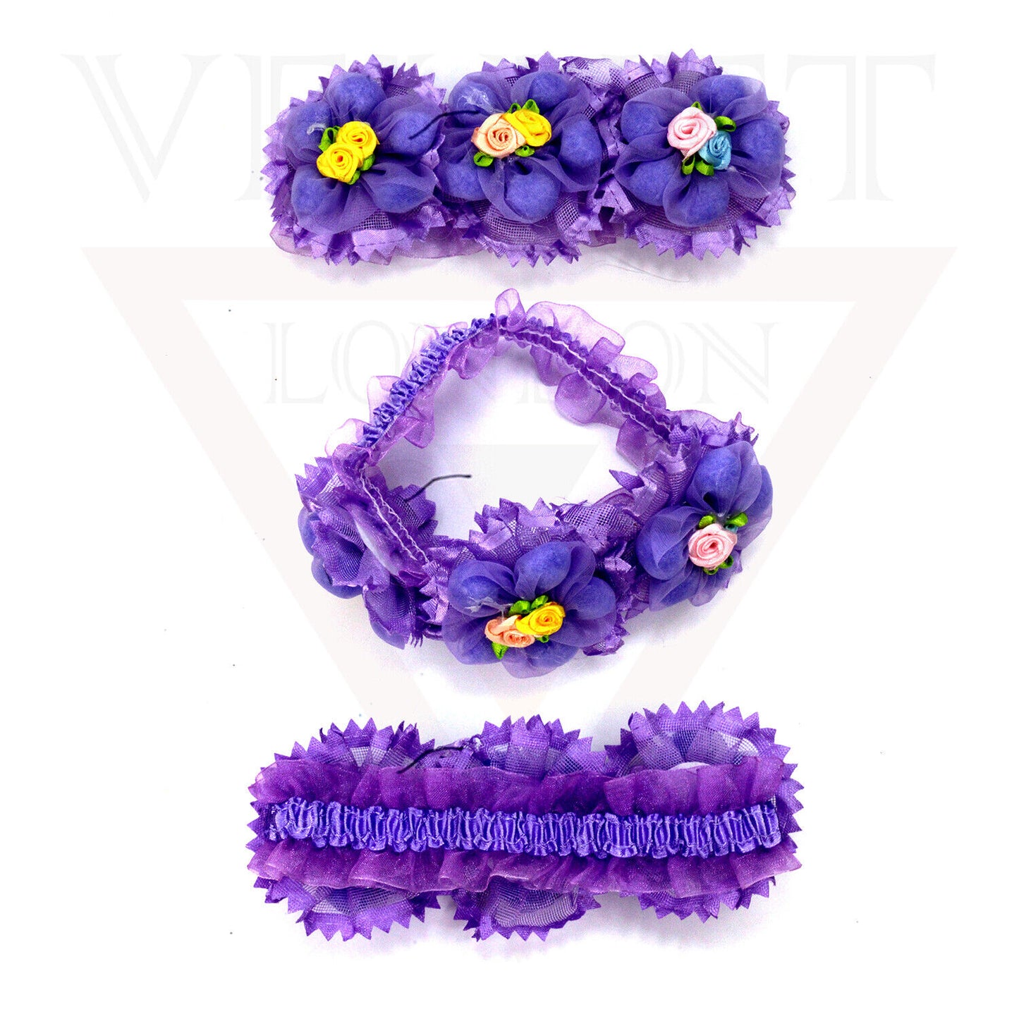 Babies Headbands Hair Band Ribbon Floral Lace Toddler Pom Pom Hair Hoop for Girl