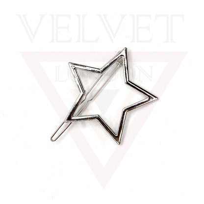 Silver Korean Clip Hair Clip Metal Hair Pin Sliders Minimalist Grips Barrettes 
