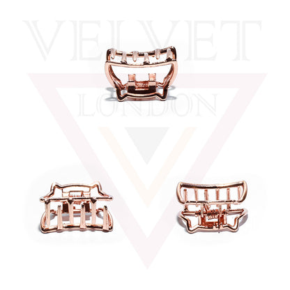 2pc Small Hair Claw Metal Mini Hair Jaw Clips Hair Clamp Barratte Butterfly Baby