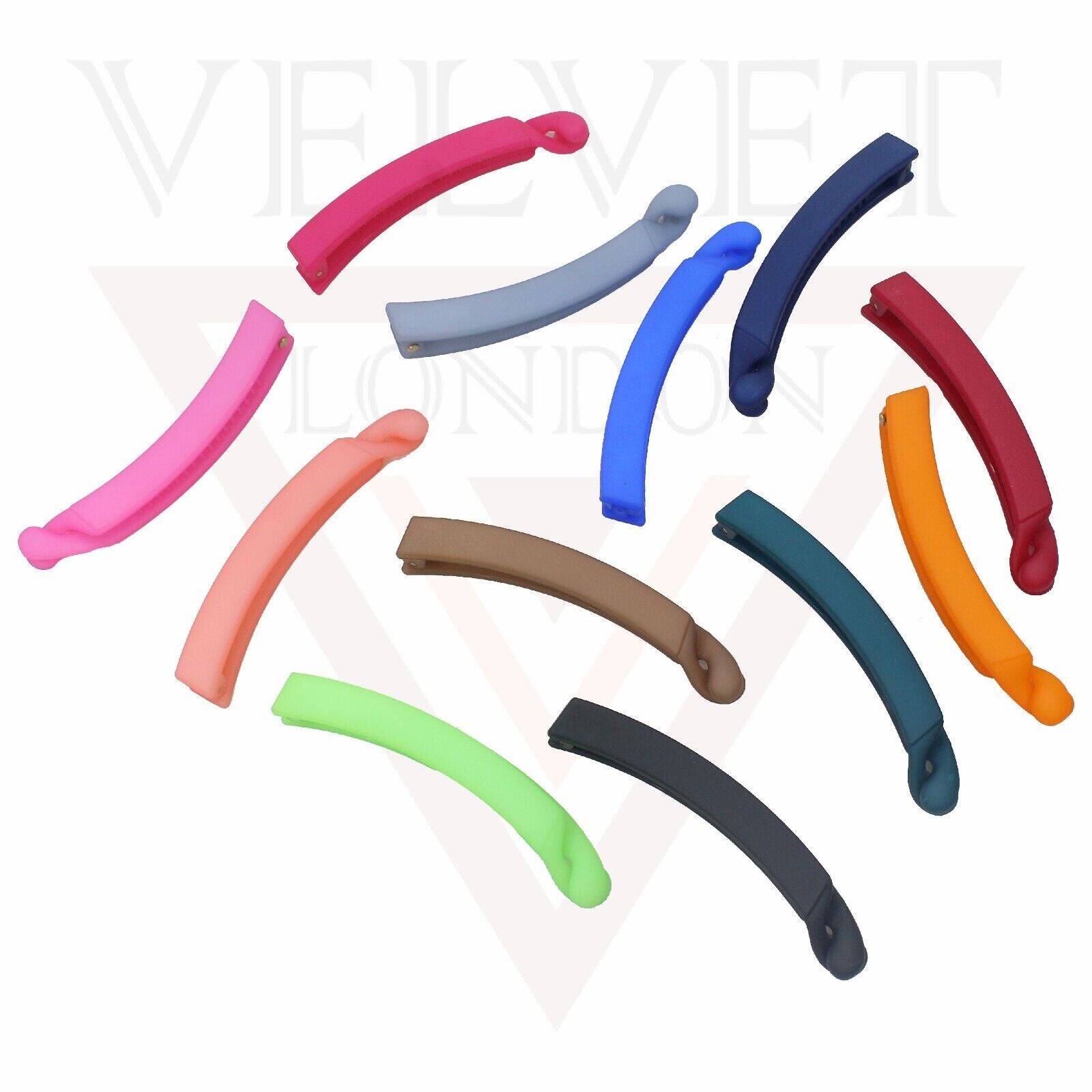 Women's Hairpin Long Banana Clip Catch Ponytail Fish Clip Hair Accessories Girls