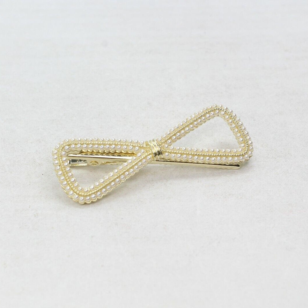 Pearl Hair Clips Pins Golden Hairpins Metal Diamond Hairdressing Crocodile Grips