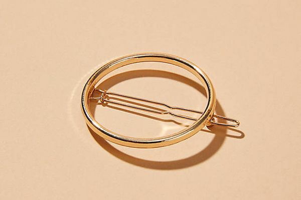 Golden Hair Clip Metal Hair Pin French Sliders Minimalist Clip Barrettes Grips 