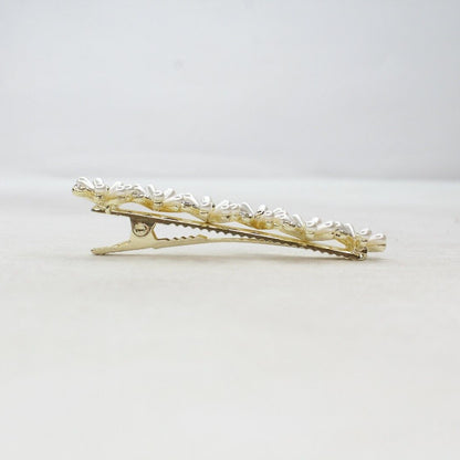 Pearl Hair Clips Pins Golden Hairpins Metal Diamond Hairdressing Crocodile Grips
