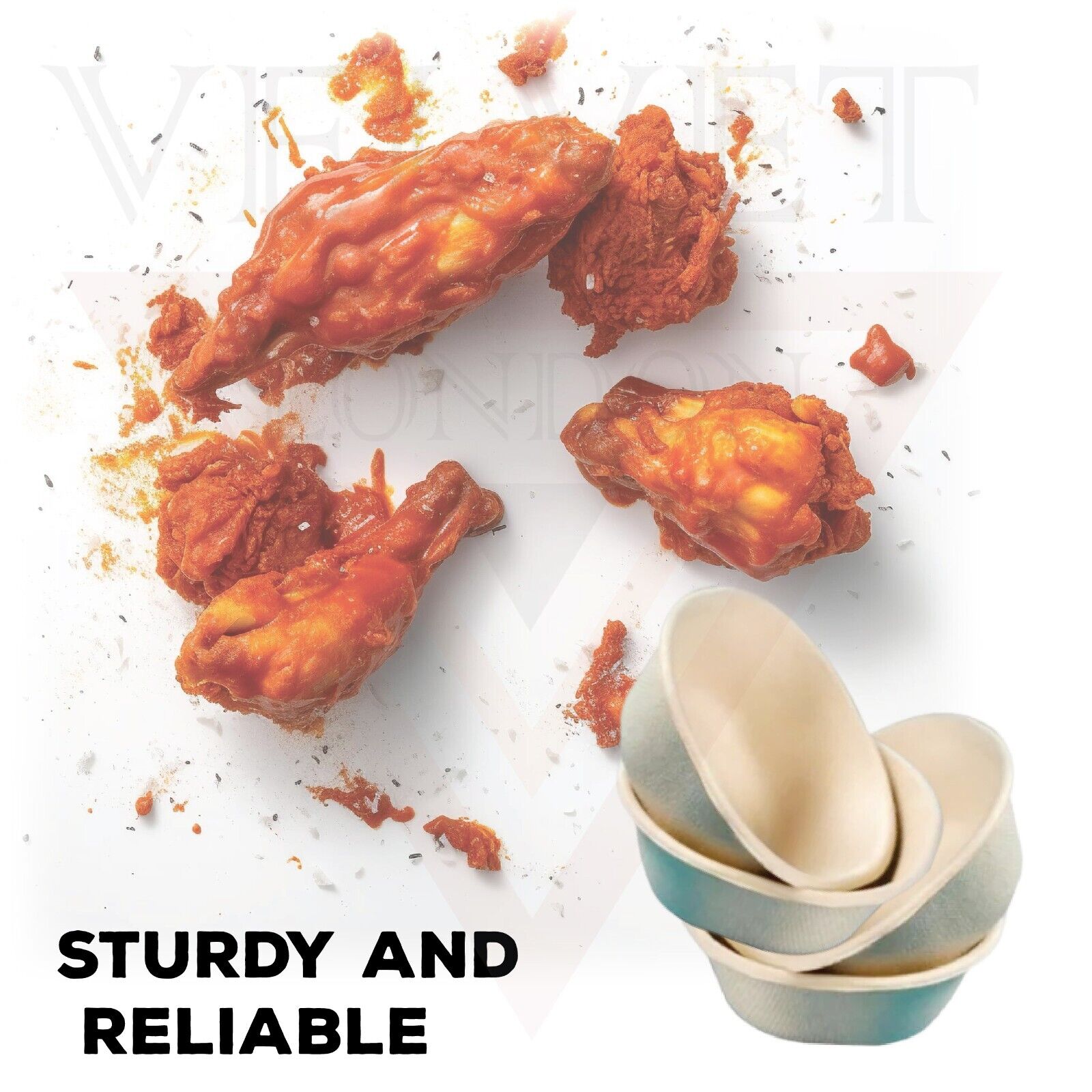 Paper Bowls Biodegradable Sugarcane Bagasse Party Bowls for Salad, Soup, Snacks