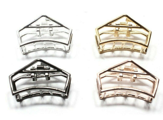 Metal Hair Barrattes Claw Mini Hair Jaw Clips Hair Clutcher Butterfly Clamp