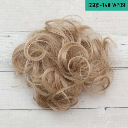Curly Messy Bun Hair Piece Bobble Scrunchie Lady Natural Fake Hair Extensions