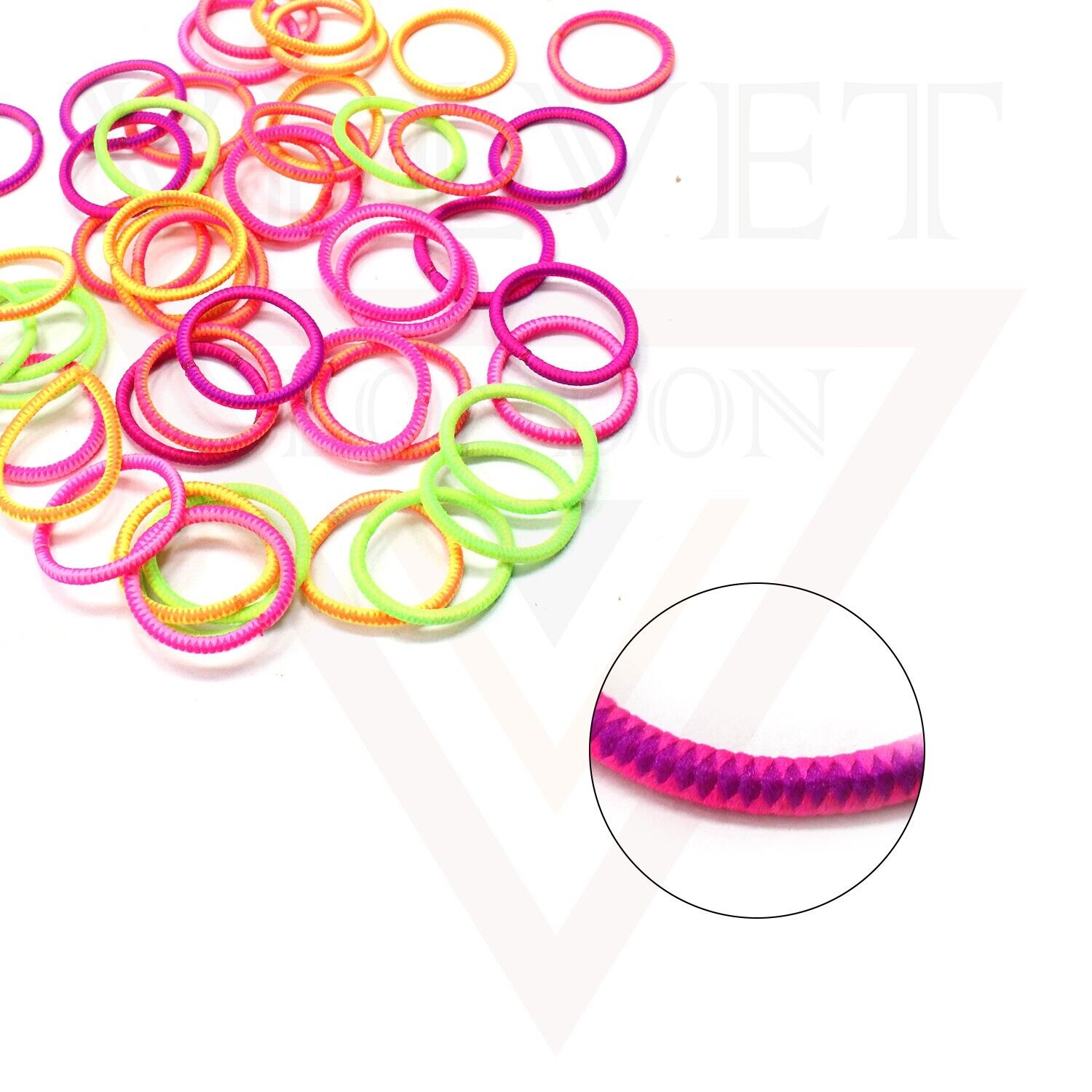 50x Hair Band Elastic Hair Bobbles Hair Ties Ponytail Holders Rope Thin Headband