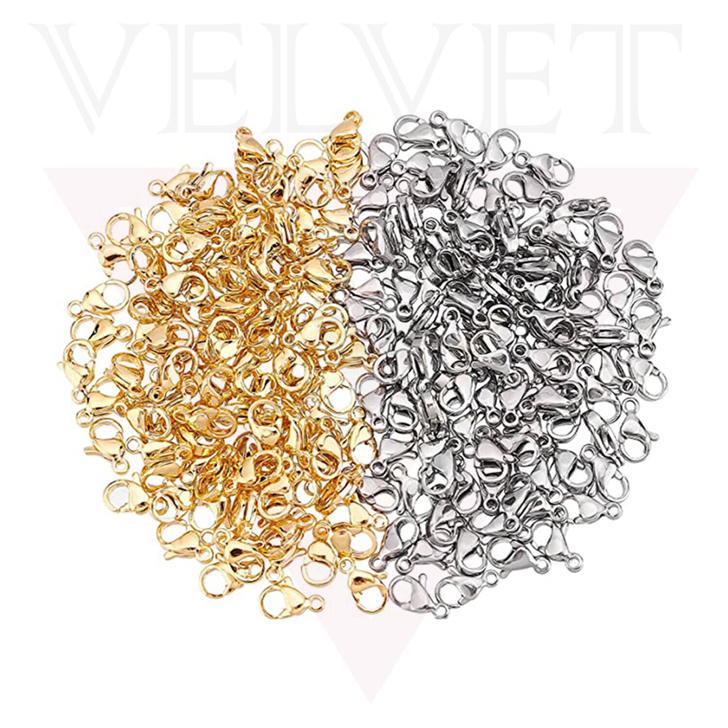 25 Pcs Jewellery Clasps Lobster Clasps Fastener Hook Necklaces Bracelet Clips