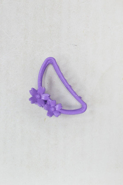 Matte Hair Claw Clip Metal Flower Clutcher Non-slip Frosted Barrette Jaw Clamp