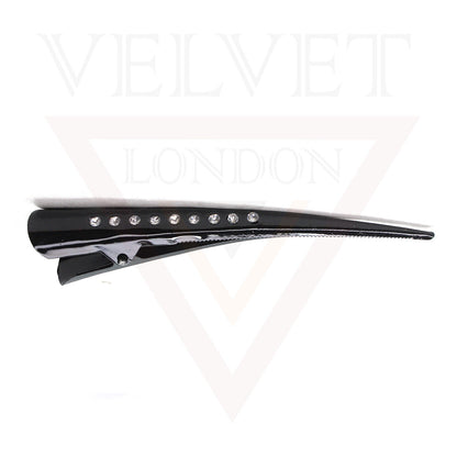 Hair Clip Duckbill Rhinestone Metal Non-slip Teeth Crocodile Hair Clip Barrettes