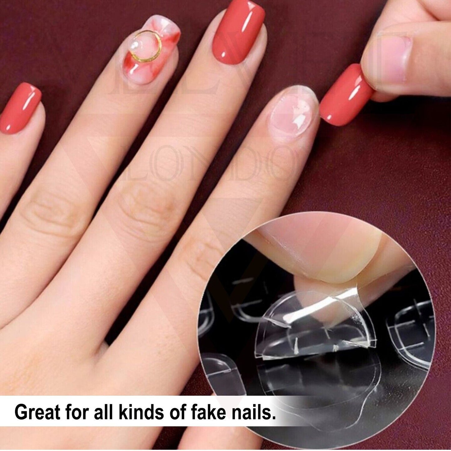 Adhesive Nail Tabs for Press On Nails Ultra Thin & Waterproof False Nail Sticky