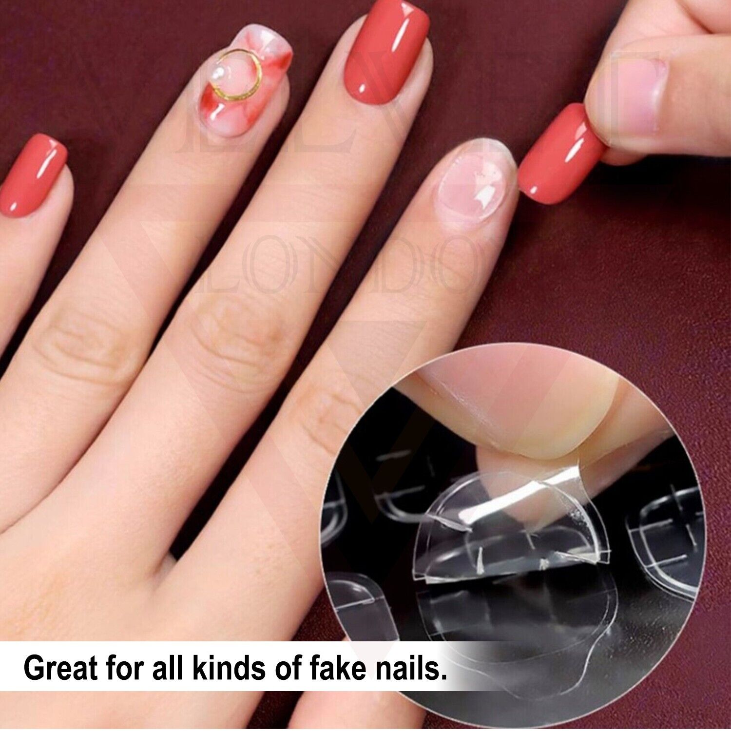 Adhesive Nail Tabs for Press On Nails Ultra Thin & Waterproof False Nail Sticky