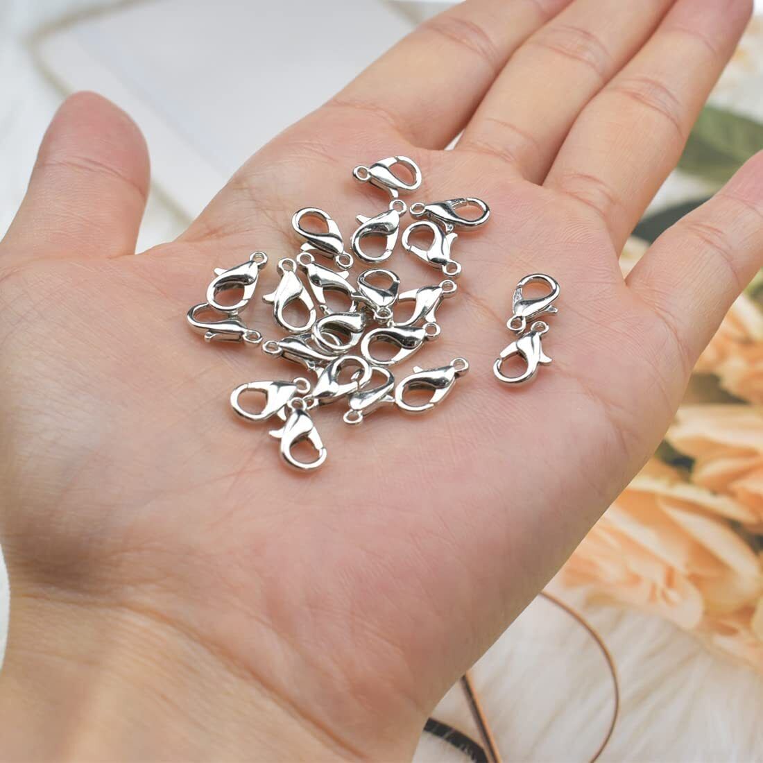 25 Pcs Jewellery Clasps Lobster Clasps Fastener Hook Necklaces Bracelet Clips