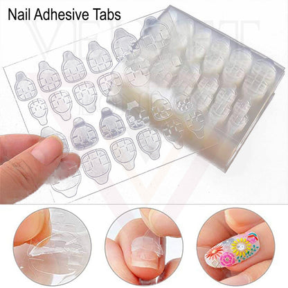 Adhesive Nail Tabs for Press On Nails Ultra Thin & Waterproof False Nail Sticky