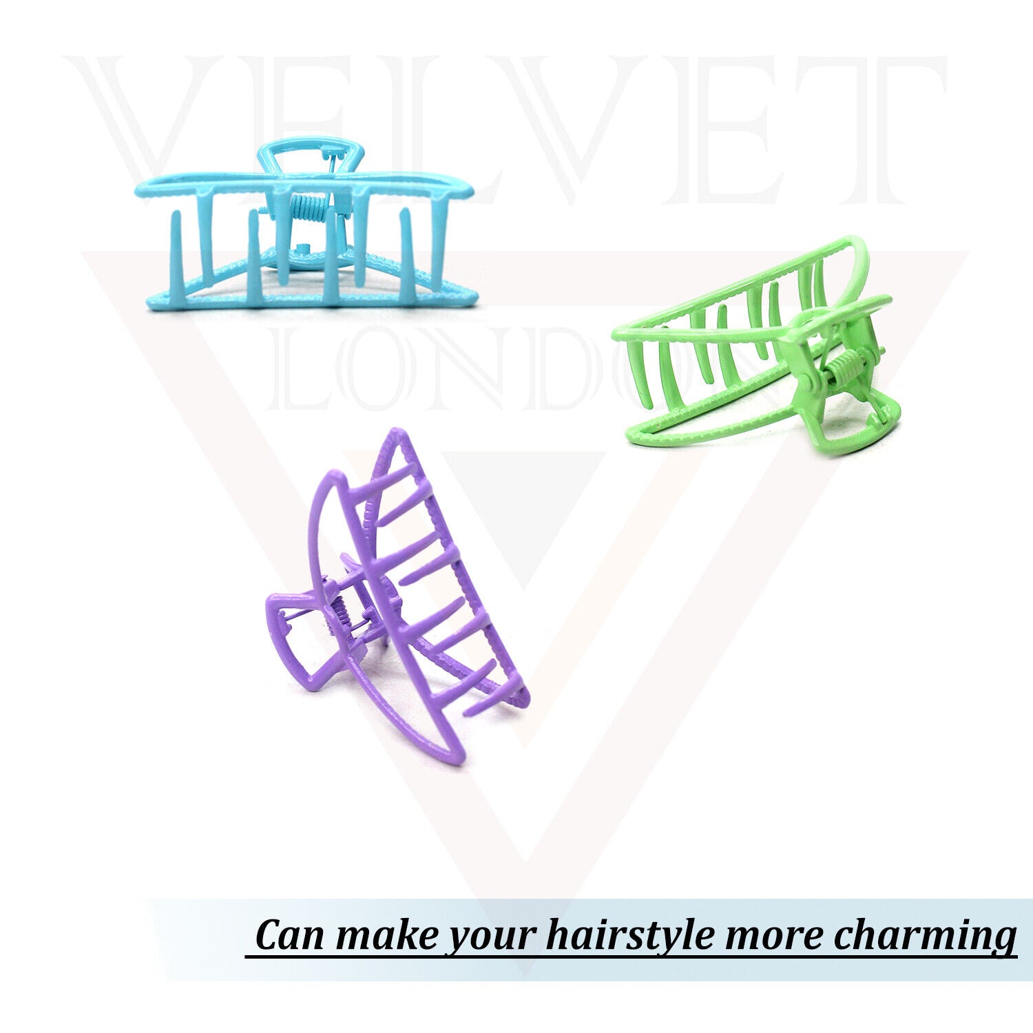 Metal Hair Claw Clips Hair Clamp Matte Clutcher Barrette Jaw Hair Accessories