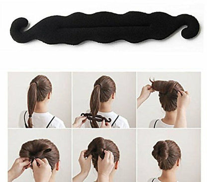 French Hair Bun Maker Braiding Tool Hook Plait Twist Band Styling Roller Donut