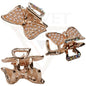 Tiny Hair Claw Diamond Pearl Mini Claw Hair Jaw Clips Crystal Butterfly Clamp UK