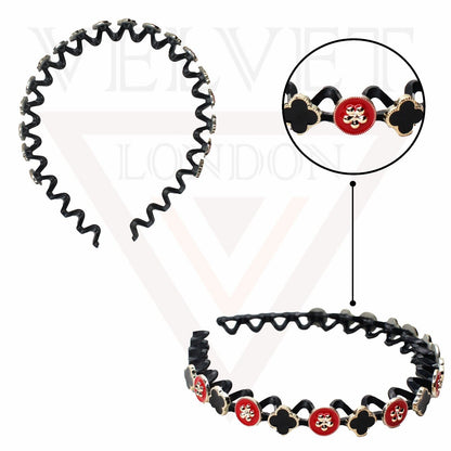 Non-slip Hair Band Flower Pearl Headwear Headband Diamond Hair Hoop New