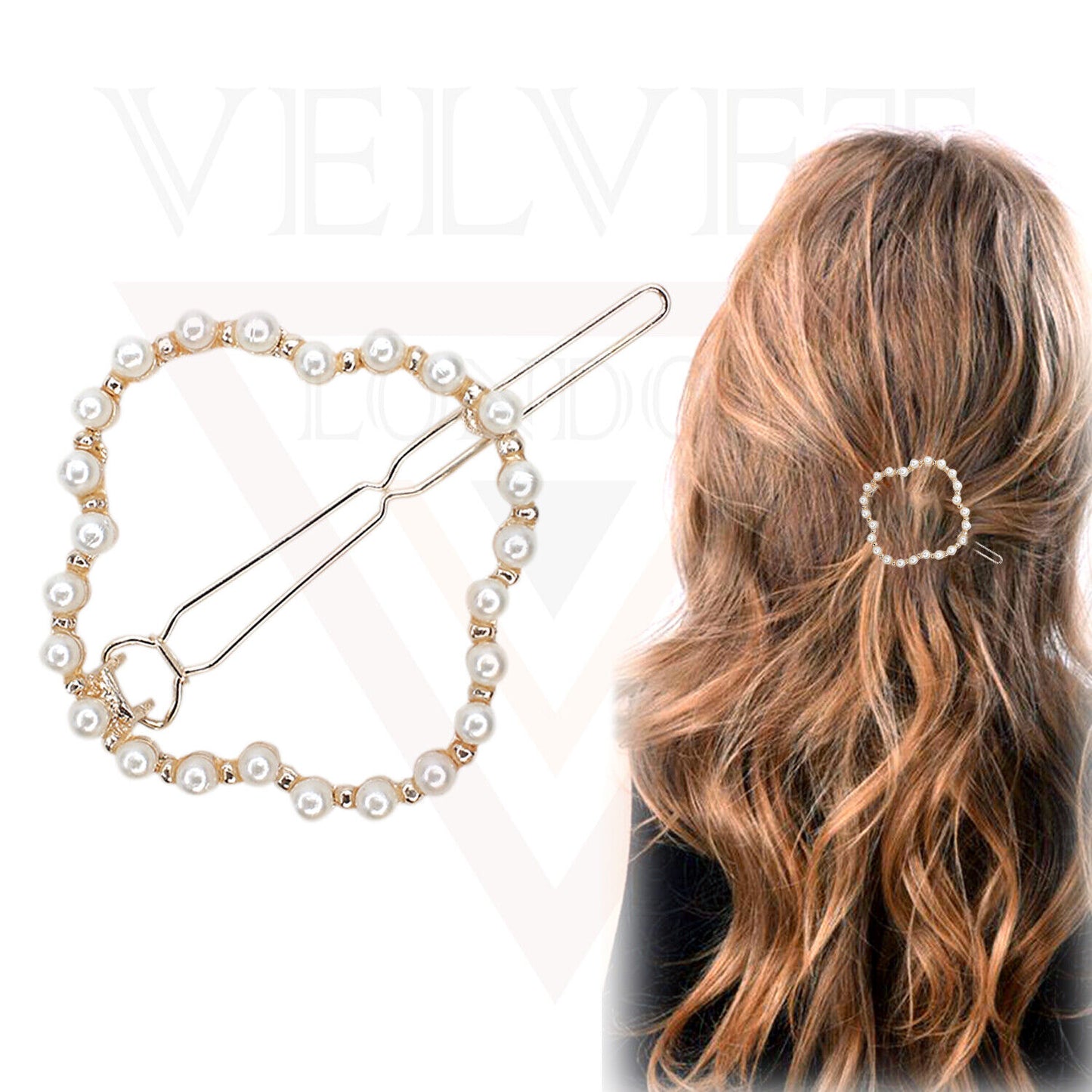 Hair Clips Metal Golden Korean Clips Slider Hair Pin Grips Pins Pearl Snap Clips