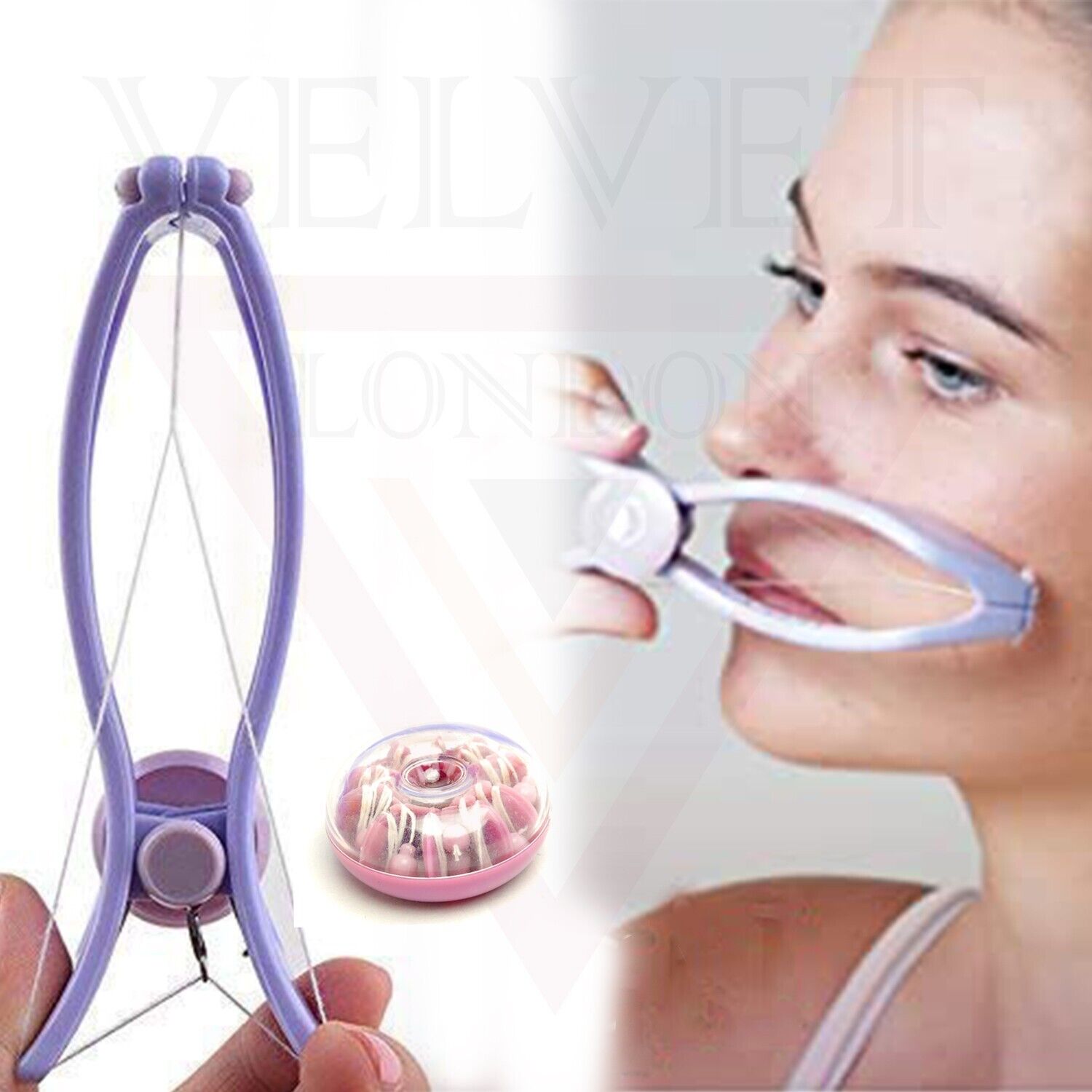 Quick & Painless Face Hair Removal Device Hair Threading Removal System Tool