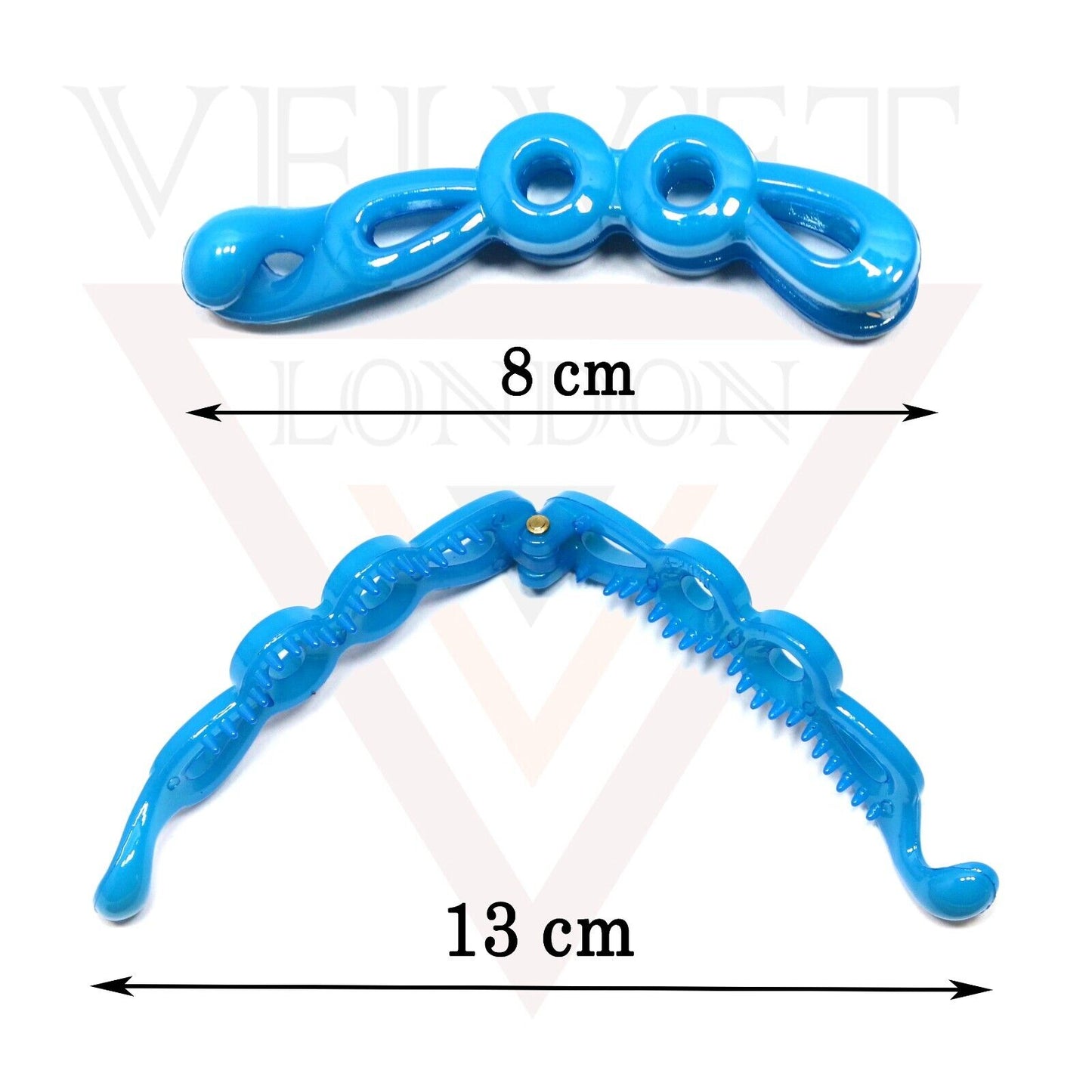 Twist Banana Hair Clip Barley French Glossy Fishtail Comb Ponytail Holder Pins